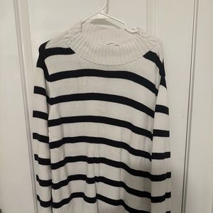 Gap navy and white striped sweater